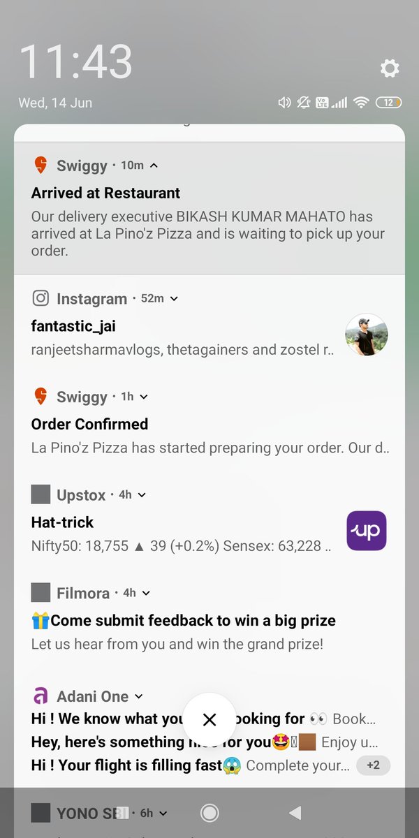 JaideepKumarDas's tweet photo. Thanks @Swiggy @SwiggyCares  apke wajah se 1 baje raat ko maad bhaat bana ke kha rahe hai... Apke delivery boy ka v thanks jo bina food delivery ke mujhse pin maang raha tha... Mujhe to lagta mera pizza wahi kha gaya ho hoga..bas pin ka wait kr Raha tha @LaPinozPizzaInd https://t.co/qxtIqvk1TU