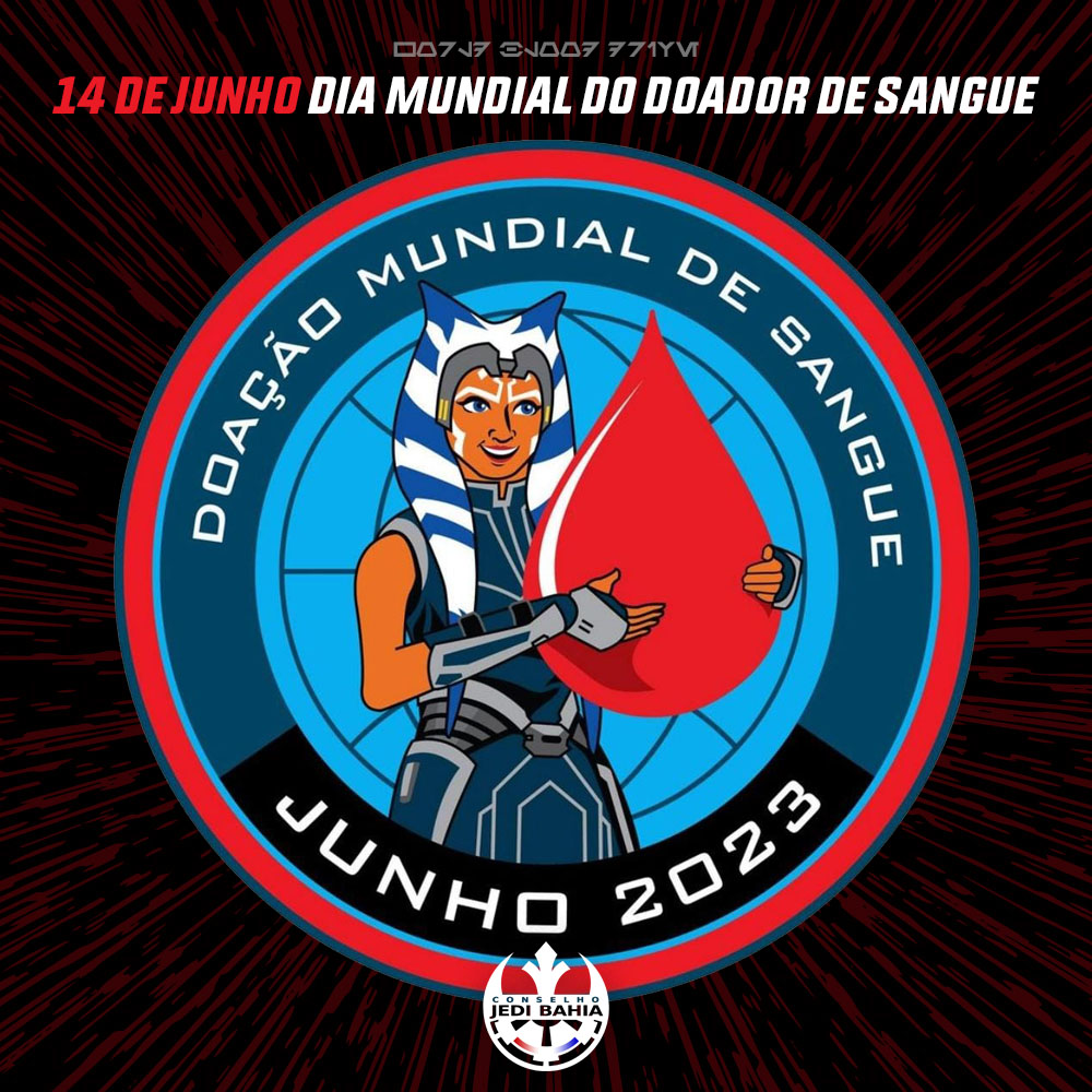 ConselhoJediBA's tweet photo. Hoje é o Dia Mundial do Doador de Sangue! A data faz parte da campanha #JunhoVermelho, criada pela OMS, para incentivar e sensibilizar a sociedade sobre a importância da doação regular de sangue. #Doesangue e midichlorians também! 😁#DoeVida #SouDoador #Saúde #WorldBloodDonorDay https://t.co/ytq1U7S7lq