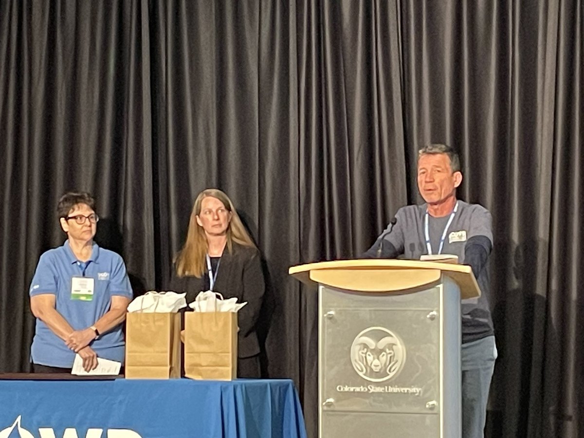 ksirrigation's tweet photo. Great to see Dan Devlin retired @KStateKCARE being honored at the @ucowr conference! Indeed he is deserving of this award, a friend for all working on water issues across the country. @KStateAgron @KStateRE https://t.co/CYvWSjJdzk