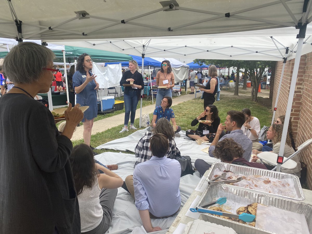 SAFSFunders's tweet photo. It’s site visit day at the #2023SAFSFForum! One of our groups visited the Crossroads Farmers Market. The market was founded in 2007 to make fresh, healthy food more affordable and more accessible to residents of the Takoma/Langley Crossroads community. #WasingtonDC #FarmersMarket https://t.co/F2ePuMbCZV
