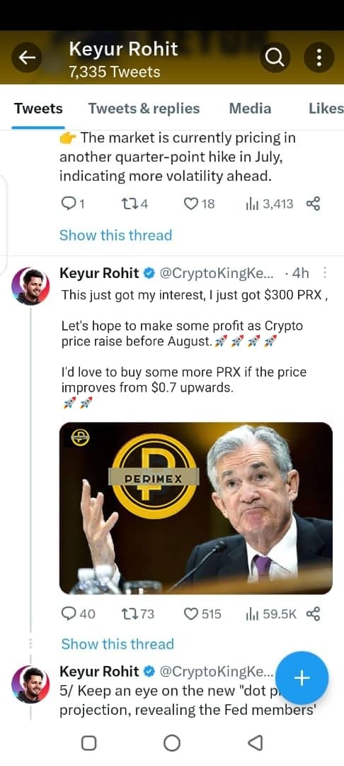 Thats a good move.
Perimex ICO all the way