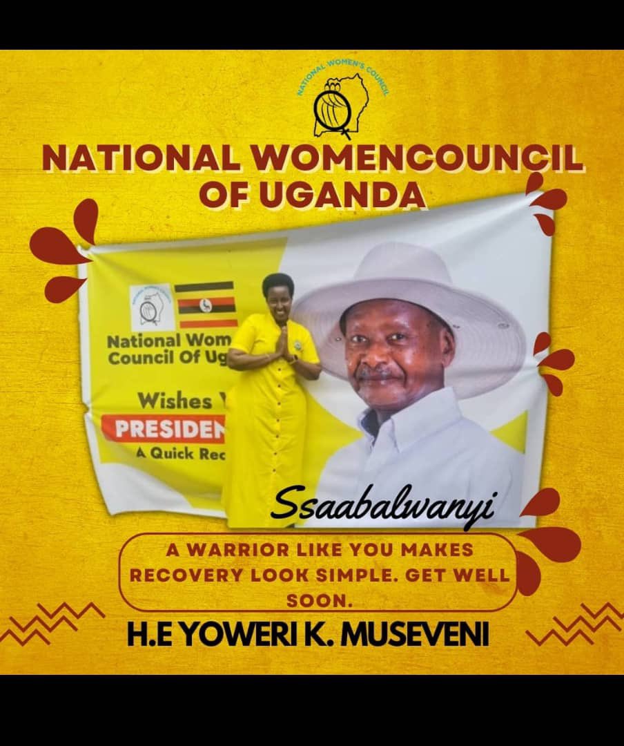 Enid M (@enid_mwesigye) on Twitter photo Alongside the National Chairperson of Women’s Council, <a href="/HajjatKibowa/">Hajjat Faridah Kibowa</a>, Minister for Kampala, <a href="/HajjatMinsa/">Hajjat Minsa Kabanda</a> & other members of the Council, I travelled to State House Nakasero & All Saint’s Cathedral to pray for the quick recovery of the President of the Republic <a href="/KagutaMuseveni/">Yoweri K Museveni</a>. Alongside the National Chairperson of Women’s Council, <a href="/HajjatKibowa/">Hajjat Faridah Kibowa</a>, Minister for Kampala, <a href="/HajjatMinsa/">Hajjat Minsa Kabanda</a> & other members of the Council, I travelled to State House Nakasero & All Saint’s Cathedral to pray for the quick recovery of the President of the Republic <a href="/KagutaMuseveni/">Yoweri K Museveni</a>.