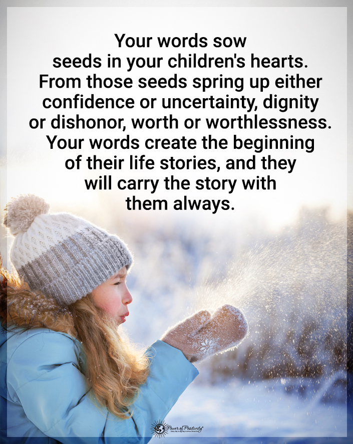 TrainingMindful's tweet photo. “Your words sow seeds in your children’s hearts…” https://t.co/241QgtQBec