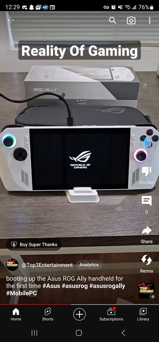Top3Entertain's tweet photo. No filters. No edits. No music.
Just a straight out of the box boot up on the Asus ROG Ally Handheld
#Asus #asusrog #AsusRogAlly #RogAlly #MobilePC #Handheldpc
https://t.co/JbJfQpEGKM https://t.co/5MeHXusgjs