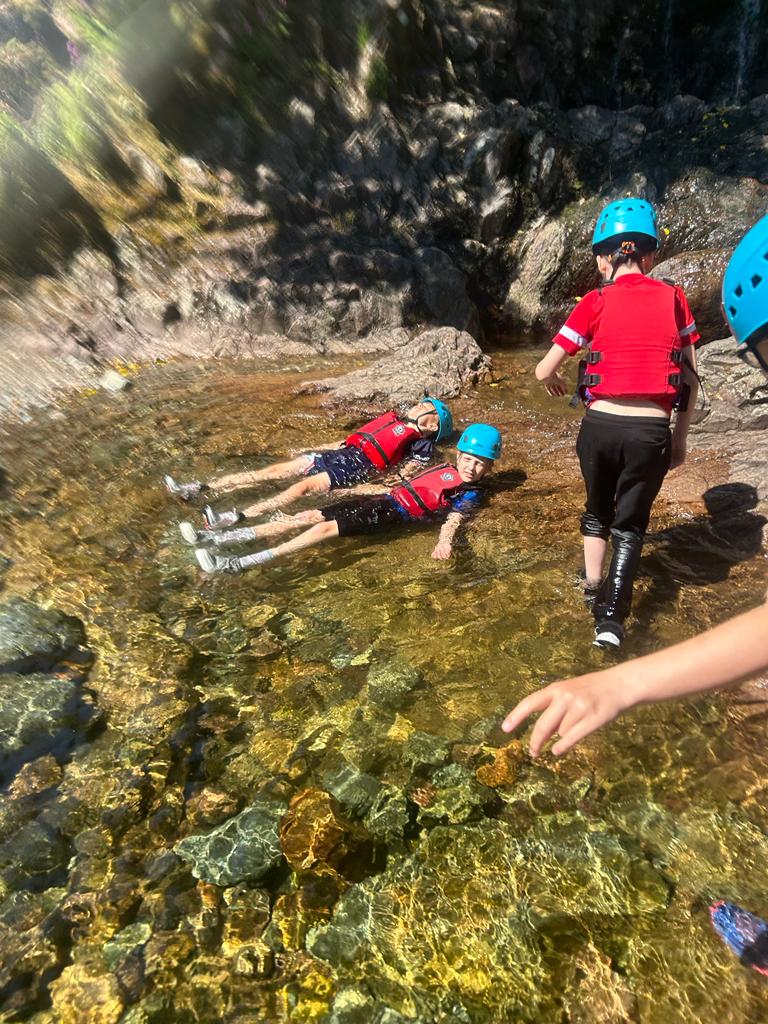 Miss Orme and Miss Whittle's group have had an amazing time in the Ghyll and jumping into the lake this afternoon! 🌊