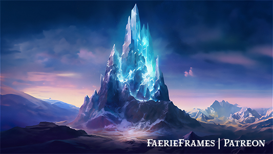 Titan's Spear, a majestic mountain with crystalline cliffs, holds the mythical legacy of the titan Valok. Its awe-inspiring beauty conceals perilous dangers. Seek treasures, face rivals, and awaken ancient powers. #worldbuilding #Wednesday #DnD #dndart #Inspire