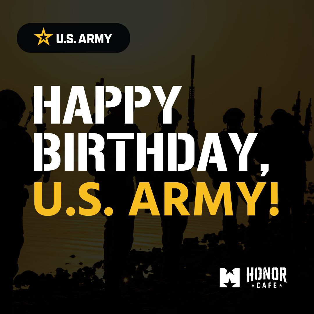 Happy Birthday to the U.S. Army! 🎉 Thank you for your service and commitment to our freedom. Here's to another year of protecting and defending our nation. 🇺🇸
.
.
.
#USArmy #ArmyStrong #ThankYouForYourService 💪🏽