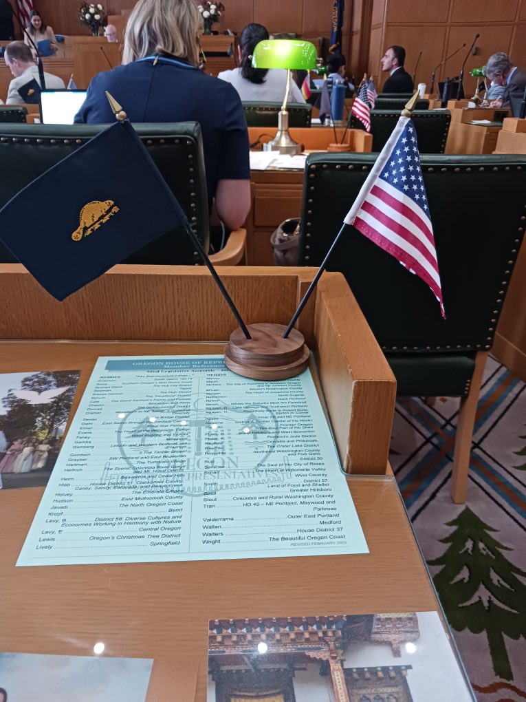 RepAndersen's tweet image. June 14th is Flag Day. On this day in 1777, the design for our flag was approved. The flag resembles perseverance, valor, freedom, and liberty. 

I have a flag on my desk on the House Floor next to our state flag. It reminds me of what I was sent here to do.