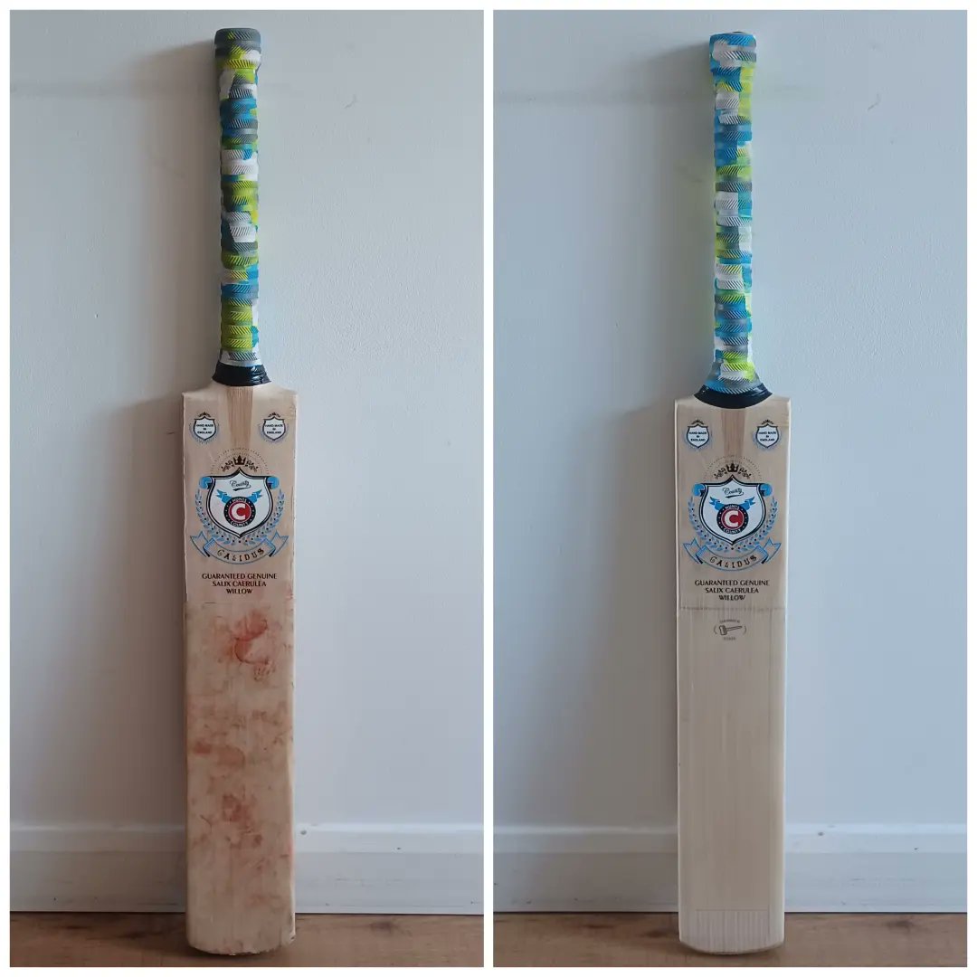 TSICBC's tweet photo. A small toe repair, toe guard fitted, and a freshen up for this one.

🏏🏏🏏 

#cricket #cricketbat #cricketbatrepairs  #cricketlovers #Cambridgeshire https://t.co/FfFUsabpON
