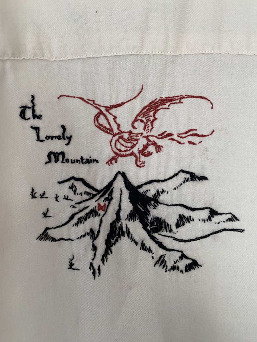 Father’s Day gift completed just in time to ship. #embroidery #handembroidery #tolkien