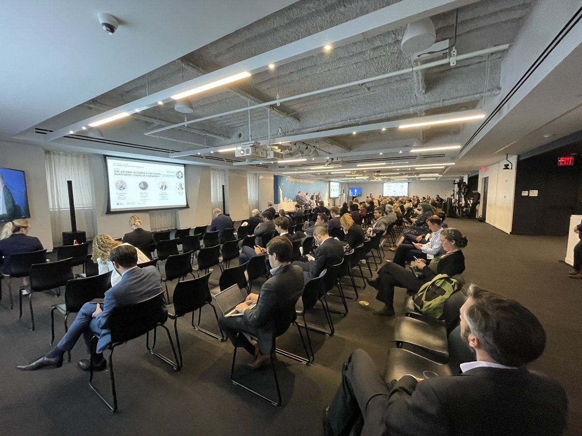 NewSpaceNYC's tweet image. “The #ArtemisAccords &amp;amp; the Moon Agreement: Living in harmony?” panel at the 5th #spacesustainability summit in #NYC !! @SWFoundation