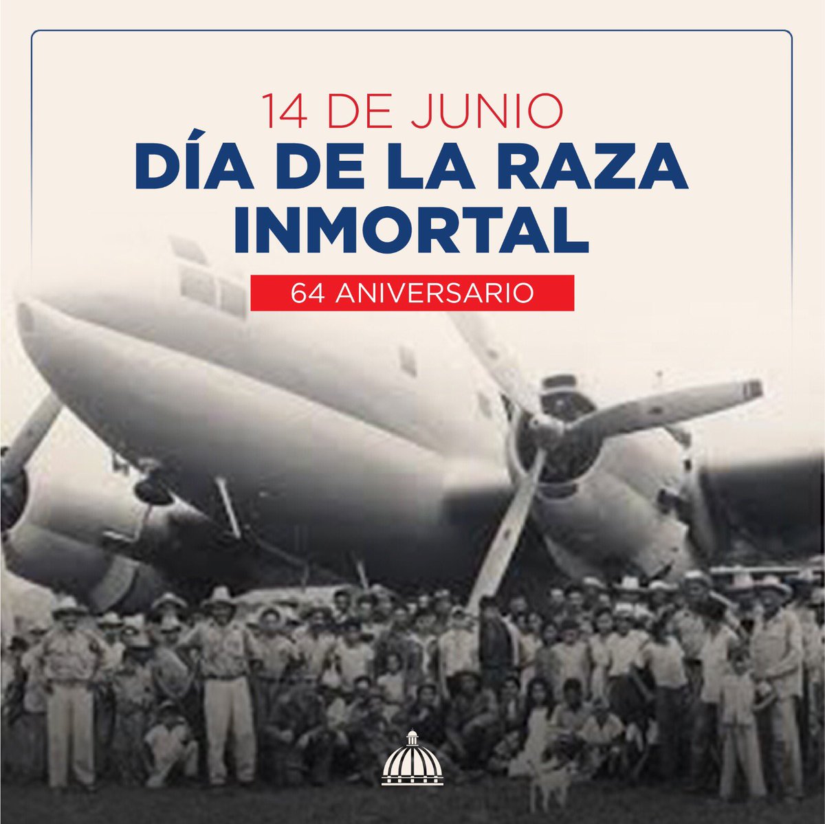 joelsantose's tweet photo. 64 años de la expedición de Constanza, Maimón y Estero Hondo. Día en el que honramos la memoria del grupo de hombres que desembarcaron como “La Raza Inmortal”, para darle término a la dictadura de Trujillo. Con su gesta patriótica encendieron la llama de la libertad. 🇩🇴 https://t.co/R6hYspcT1P