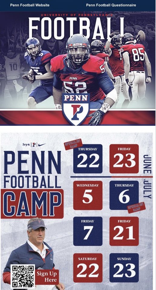 VanThomaslll's tweet photo. Thanks for the invite🙏@PennFB @coach_ru @DanSwanstrom @CoachJones08 @Coach_SandersQ @Chedda_Mac @ArElite100 @PrepRedzoneAR @Rivals @RivalsCole @ArRecruitingGuy @247recruiting @EarlGill10 https://t.co/NpTRtBViPP