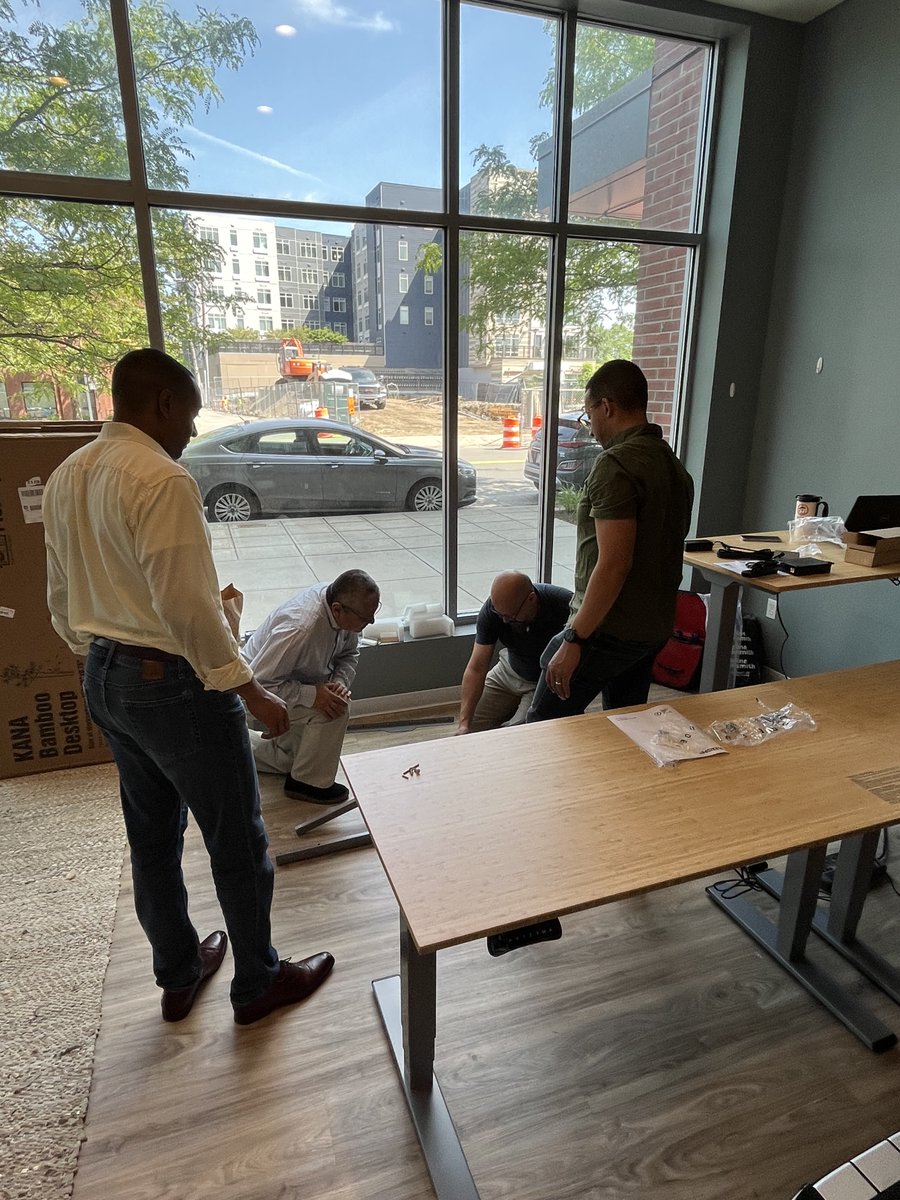 LEAF is making space for new hires.  LEAF's multi-talented highly skilled analysts and thoughtful business mentors, putting together the desks for newest team members.  #boston #smallbusinessboston #coops #bostonbusiness #massachusetts #communitydevelopment