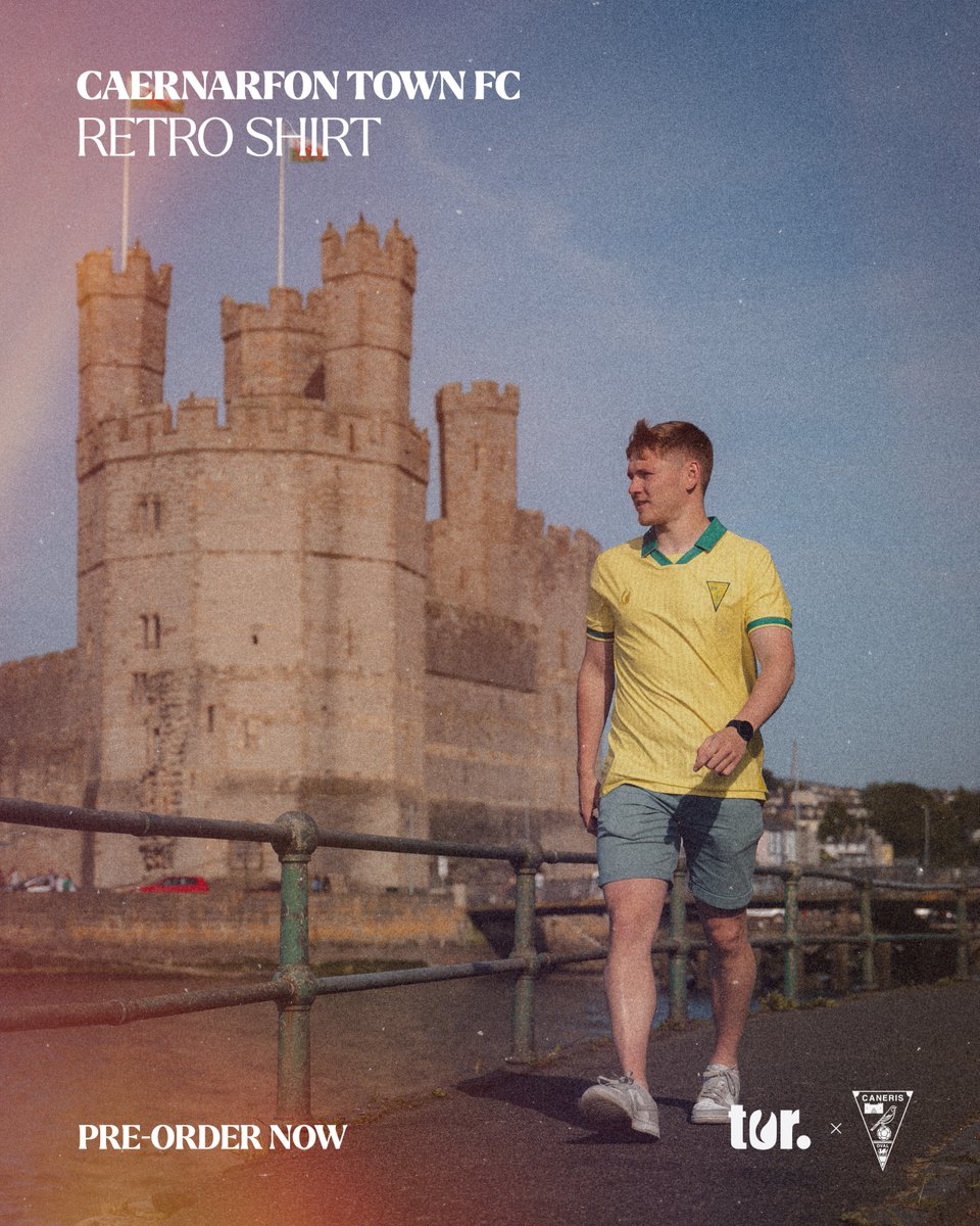 TeamTorSports's tweet photo. Caernarfon Town FC Retro Shirt, now available to pre-order using link below: 

https://t.co/8n4ojTsRy6 https://t.co/hLRdV4tiqS