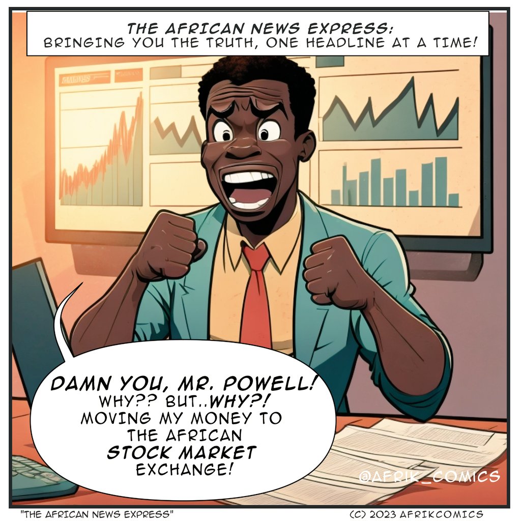 African News Express (011) - Fed Pauses Interest Rate Hikes For First Time In Over A Year—But Signals More May Still Come

#africa #comicstrips #usfed #interestrates #powell #stockmarket #afrik_comics @CNNAfrica @cnnbrk @BlackAdanis #Money #stockmarkets