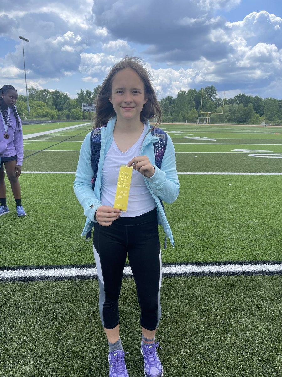 5th place for 800m!