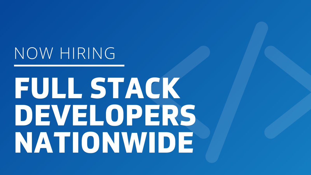Kforce's tweet image. #JobAlert: Weโre hiring #FullStackDevelopers skilled on both the front-end and back-end aspects of web applications. If youโre ready to make an impact at a world-class organization, apply here: hubs.la/Q01TvBXC0 #TechJobs #NowHiring #Developers