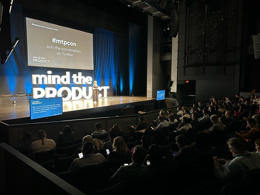MindtheProduct's tweet photo. What an amazing day so far at #mtpcon San Francisco! 🤩  There's plenty happening in our lunchtime sessions too, if you're with us in person or online be sure to tag us in your lunchtime socials. Check out the full schedule >> https://t.co/ZTufE8tHRV  #ProductManagement https://t.co/epdeZEonVg