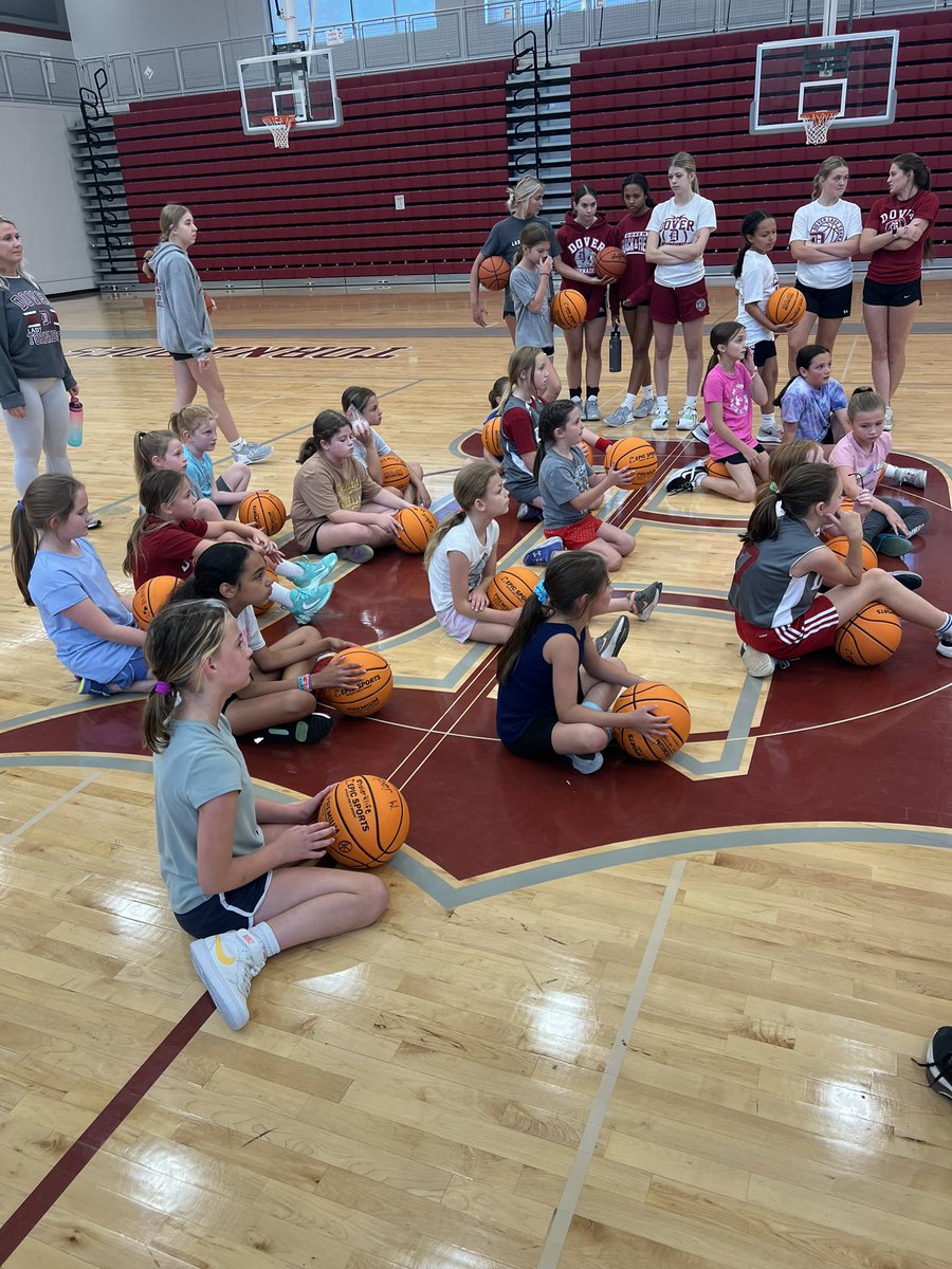 DoverGirlsBB's tweet photo. Day 1 of our Dover Camp!! These girls competed hard today!! It was a great first day 🏀👏🏽🌪️ #wearedover https://t.co/0UK5f3d0aU
