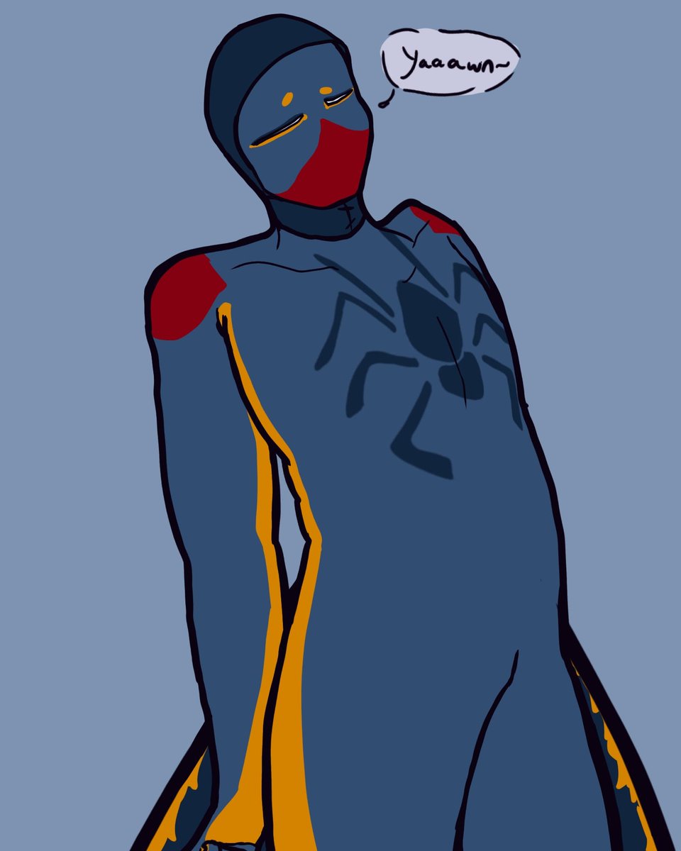 Inhabitedcollec's tweet photo. "Yaaaawn"
Shleepy
.
#spiderman #spiderverse #spider #spidermanintothespiderverse #spidersona #persona #dancingspider #dancingspiderman #originalcharacter #art #artist #draw #drawing #illistration #digitalart #fanart #marvel https://t.co/G32vhw4ZaX
