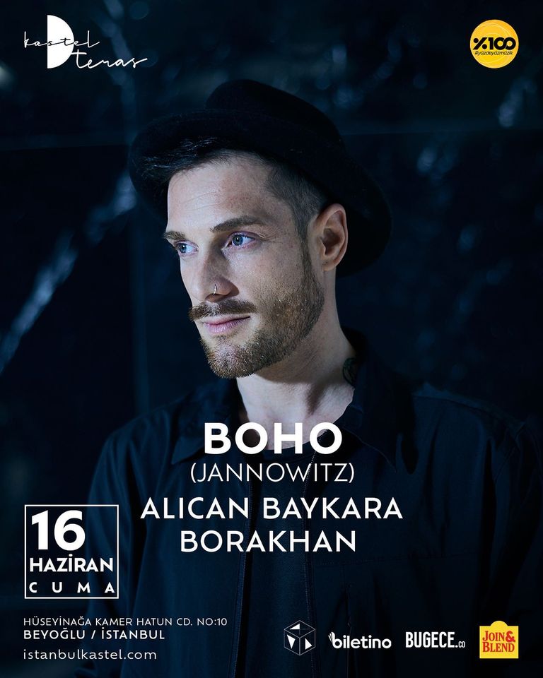 electronicmagtr's tweet photo. Elektronik müzik dünyasında janralar arasındaki sınırları kaldıran, herkesin ruhunu ve duygusunu birleştirip tek enerjide buluşturan Boho 16 Haziran gecesi Kastel'de https://t.co/k4vXKfrbdP
