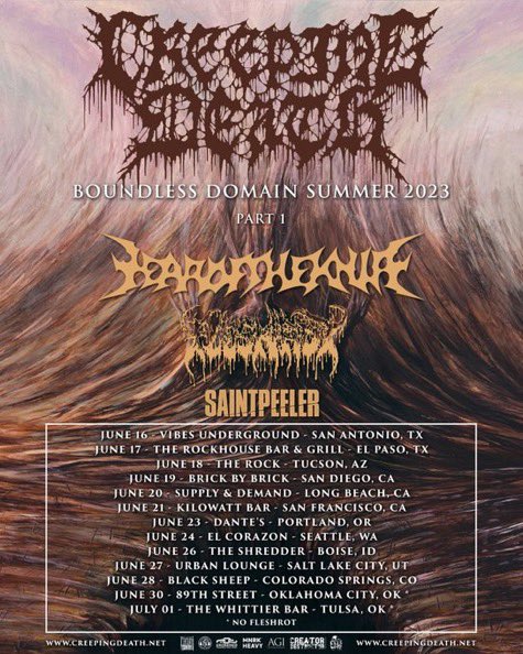 BlurryVisionRec's tweet image. Still got some shirts and mugs up for sale at blurryvisionrec.com Don’t forget to stream the split and catch @saintpeeler_ on tour this summer with other lone star killers  @CreepingDeathtx  @Fleshrottx