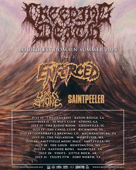 BlurryVisionRec's tweet image. Still got some shirts and mugs up for sale at blurryvisionrec.com Don’t forget to stream the split and catch @saintpeeler_ on tour this summer with other lone star killers  @CreepingDeathtx  @Fleshrottx