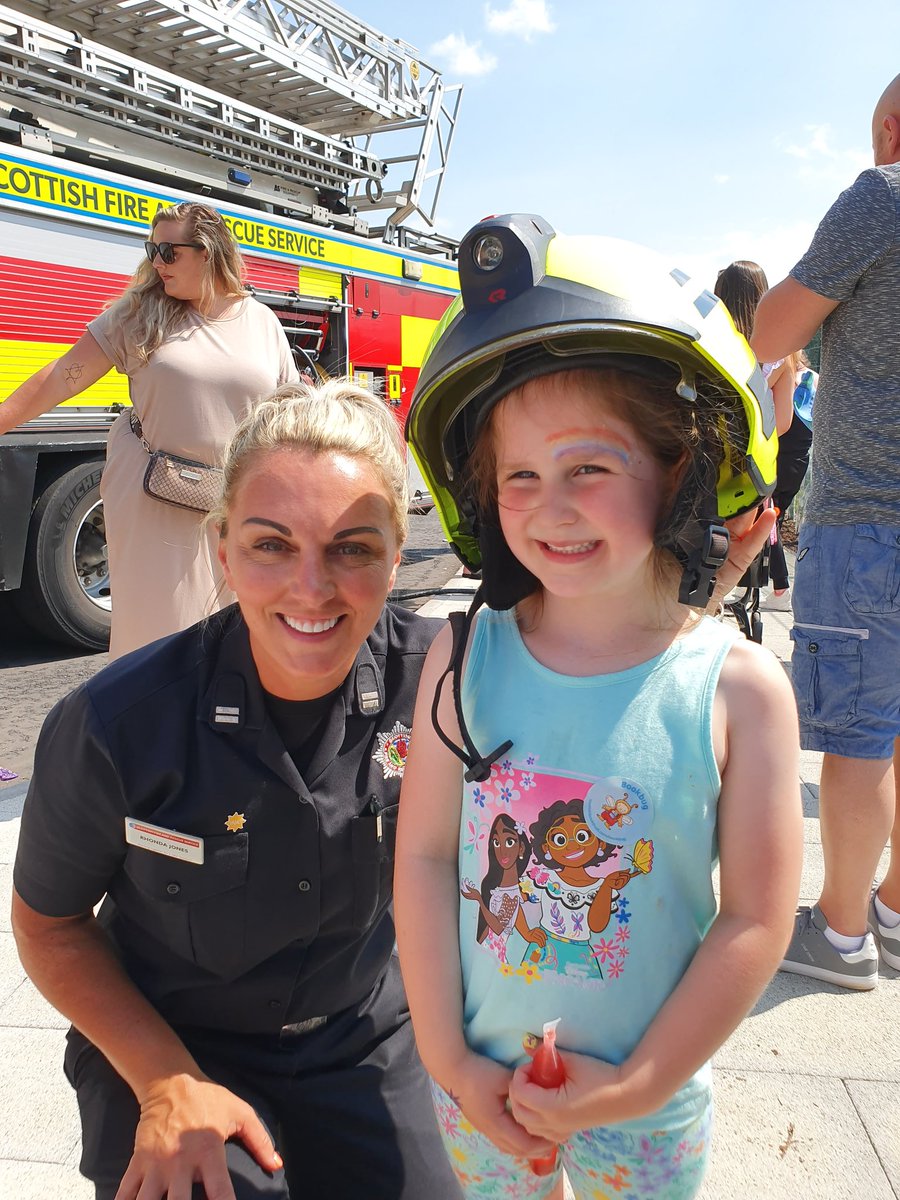 firefightingjo's tweet photo. The next generation and youngest member of our Fire Fogging Team enjoyed a visit to her nursery yesterday from the amazing firefighters at Scottish Fire and Rescue Service #FireFogging #FireFighting https://t.co/P1slweH0xW