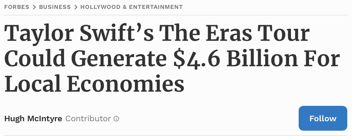 jasonfurman's tweet photo. Could people who understand pop music better than I do explain to me why Taylor Swift increases GDP but Beyoncé increases inflation? https://t.co/IvUDKfabnD