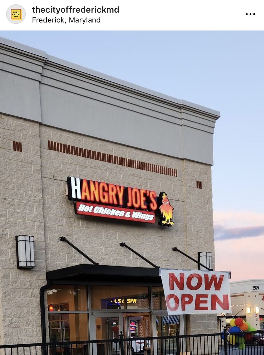 Hangry Joe’s Hot Chicken is Now Open in Frederick 

Back in November, we first let know you that a Hangry Joe’s Hot Chicken was “coming soon” to the former Baja Fresh space on 5595 Spectrum Dr in the FSK Gateway Shoppes across the Francis Scott Key mall. The restaurant is now…