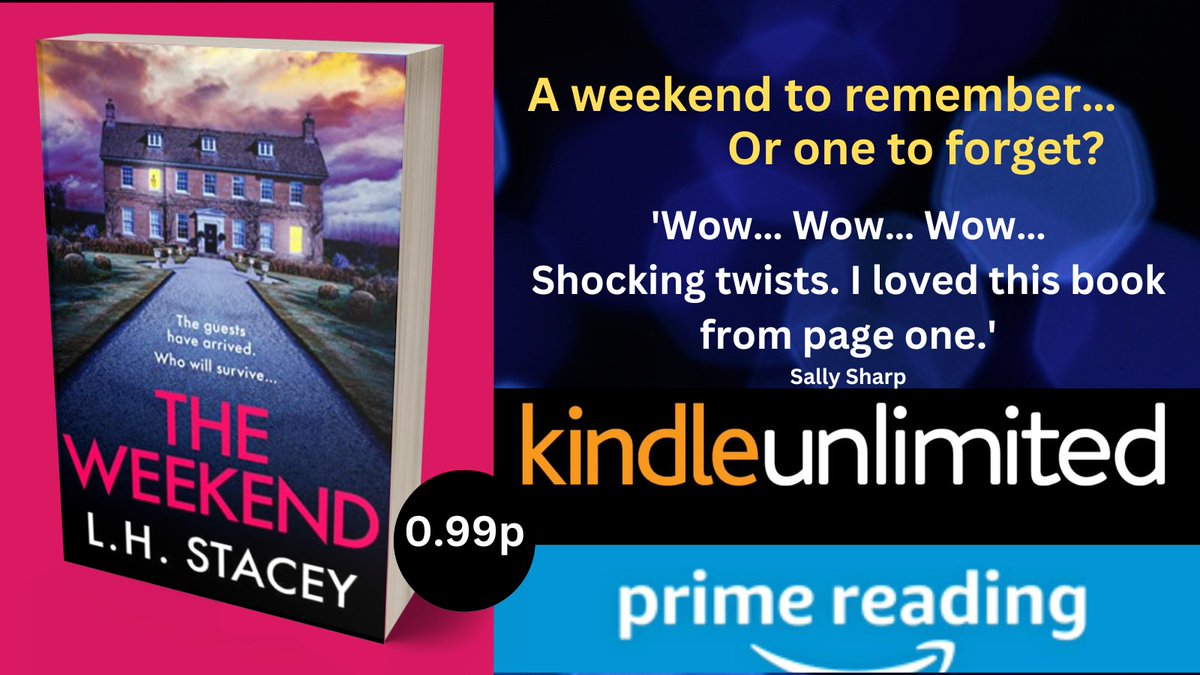 LyndaStacey's tweet photo. THE WEEKEND
https://t.co/mgBlWsEGRX
🌟 🌟 🌟 🌟 🌟

#KindleUnlimited #AmazonPrime #psychlit #thriller #BookBoost #BooksWorthReading #BookTwitter #bestselling #99p https://t.co/hJs6SMRLZW