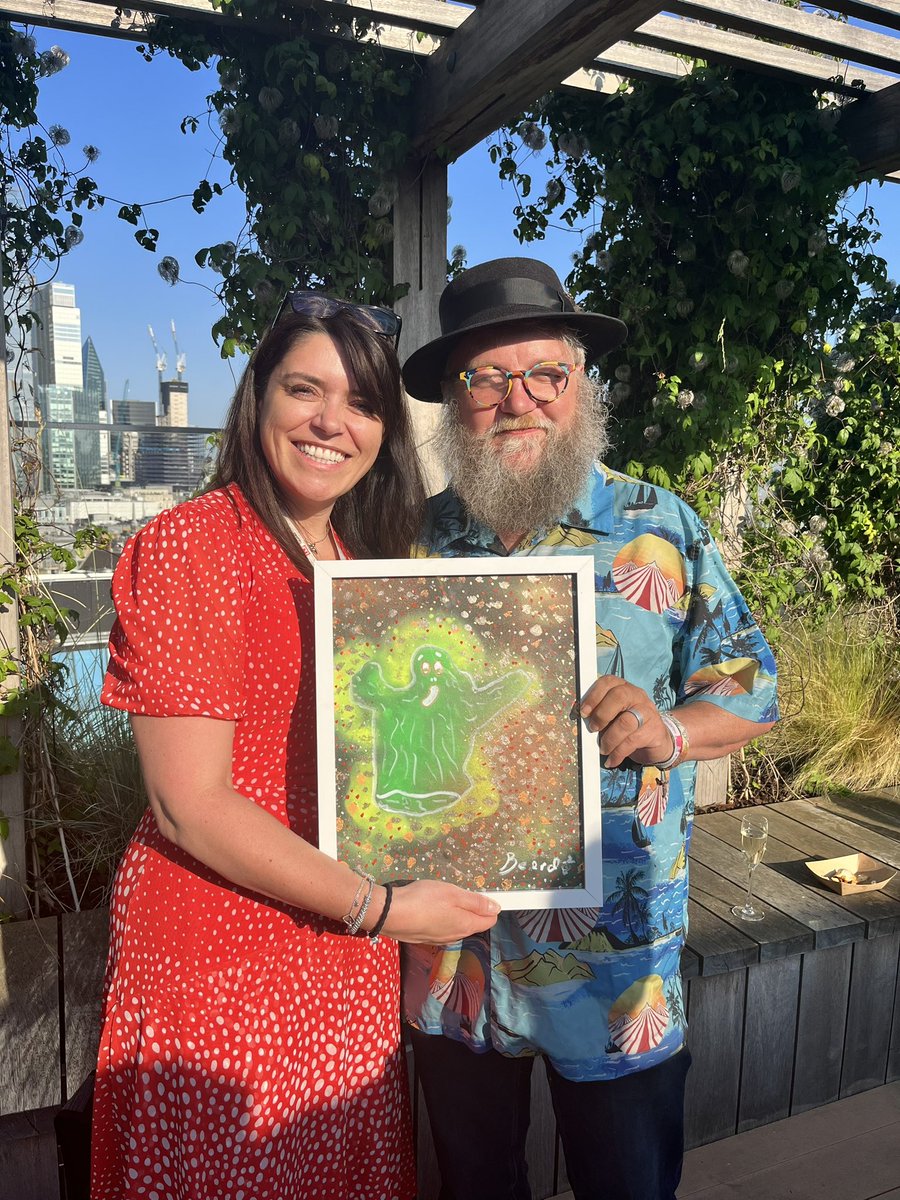 Not only was it our <a href="/Nash_Squared/">Nash Squared</a> #LondonTechWeek drinks event… I also got to catch up with <a href="/BillBoorman/">Bill Boorman</a> and I’m the proud owner of a piece of his original art 🫶