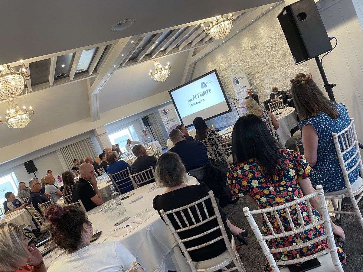 Great day at <a href="/ActiveLancs/">Active Lancashire</a> conference hearing from <a href="/dr_sakthi/">Dr. Sakthi Karunanithi 🌎🧘🏽‍♂️❤️☮️</a> <a href="/JustineBlomeley/">Justine Blomeley</a> , alongside some fantastic examples of how our partners help improve the lives of Lancashire communities #WeActivateLancashire