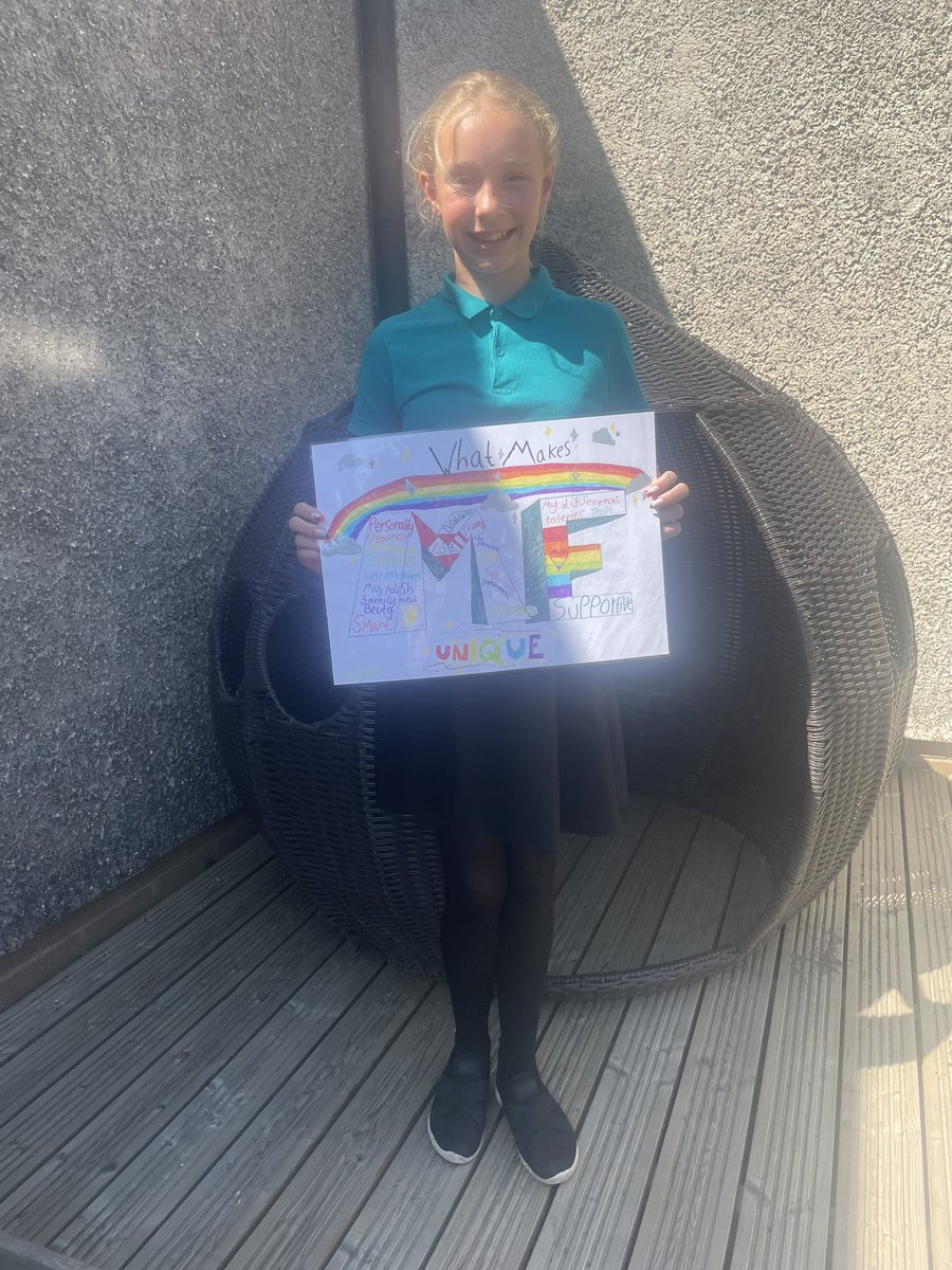 Was a pleasure to meet the winner of our ‘What Makes Me Unique’ poster at Newcastle Primary today. This week we are celebrating what makes us all unique across Fife. What makes you unique?