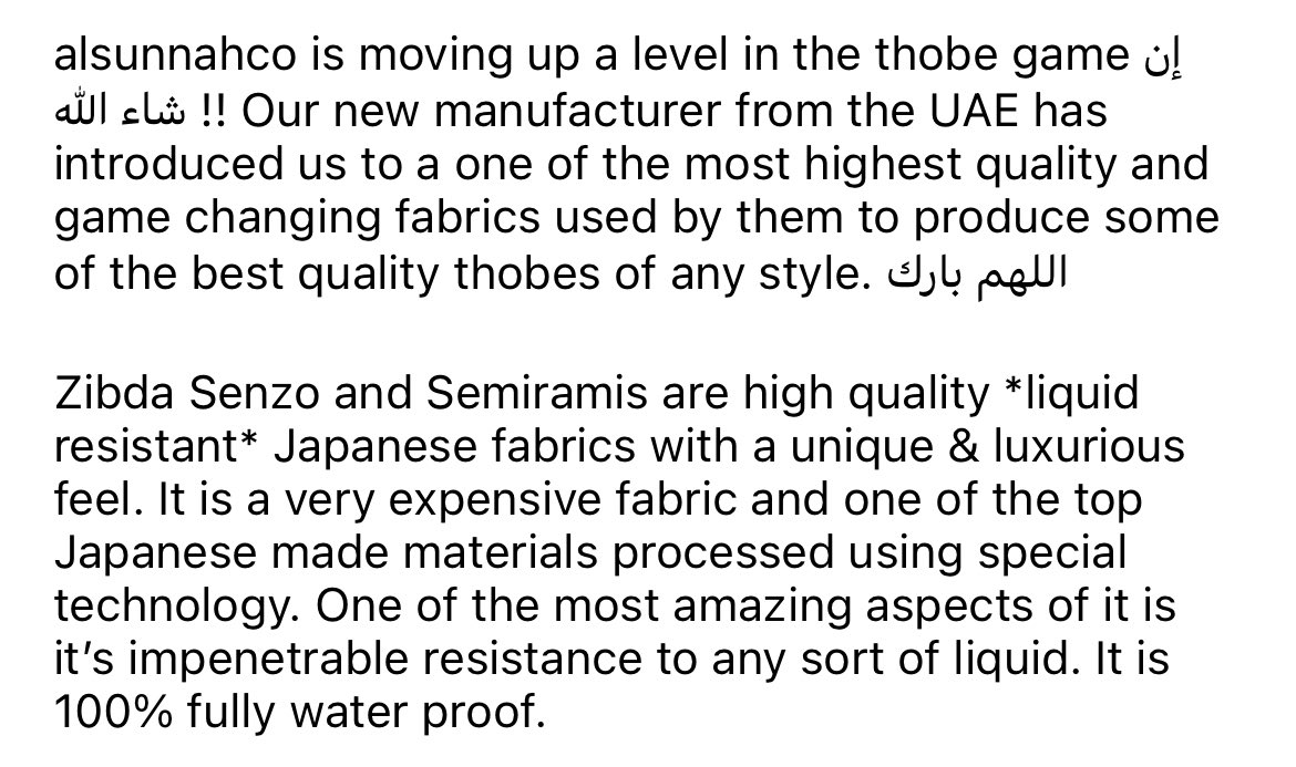 AdeebS22's tweet photo. I’m about to take the thobe game to a whole new level إن شاء الله. 
Never fear of getting your fresh white thobes stained again lads✋🏼 
Launching soon on alsunnahco. https://t.co/isdnxfBmuj