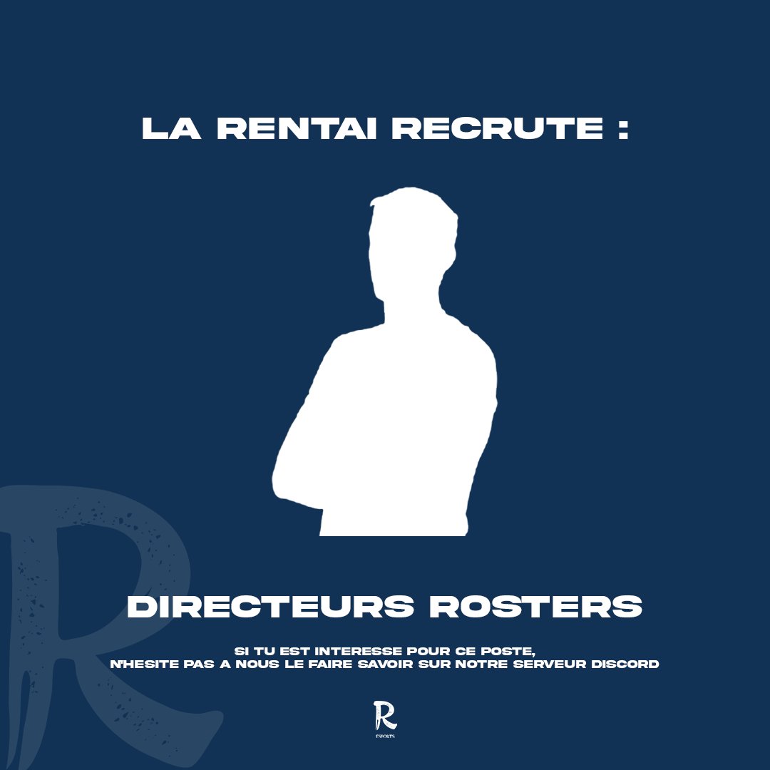 Rentai_Esport's tweet photo. Rentai e-sport ouvre ses portes, si vous voulez nous rejoindre et nous aidé venez, nous sommes ouverts à toutes propositions de rosters.
#esport #gamingcommunity #GamingLife #Fortnite #RocketLeague #CoDMobile #valorant #gamingschool https://t.co/xZGCSCNuvE