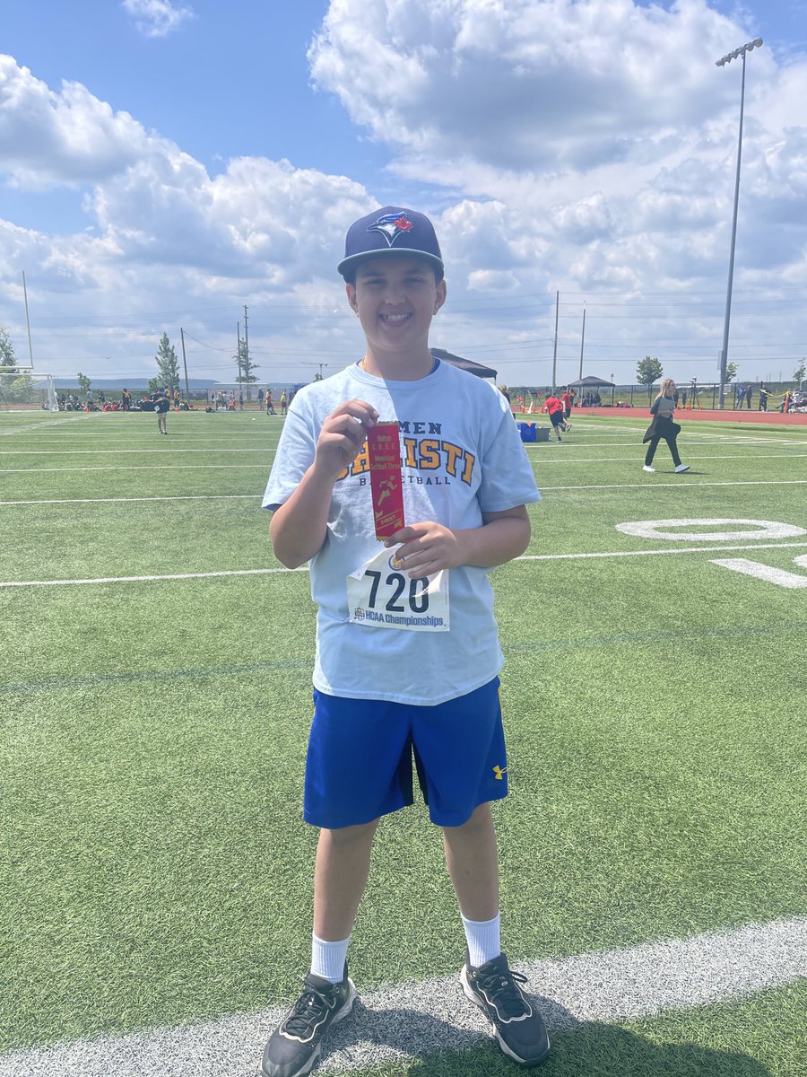 1st yesterday and 5th overall today in soft ball throw!