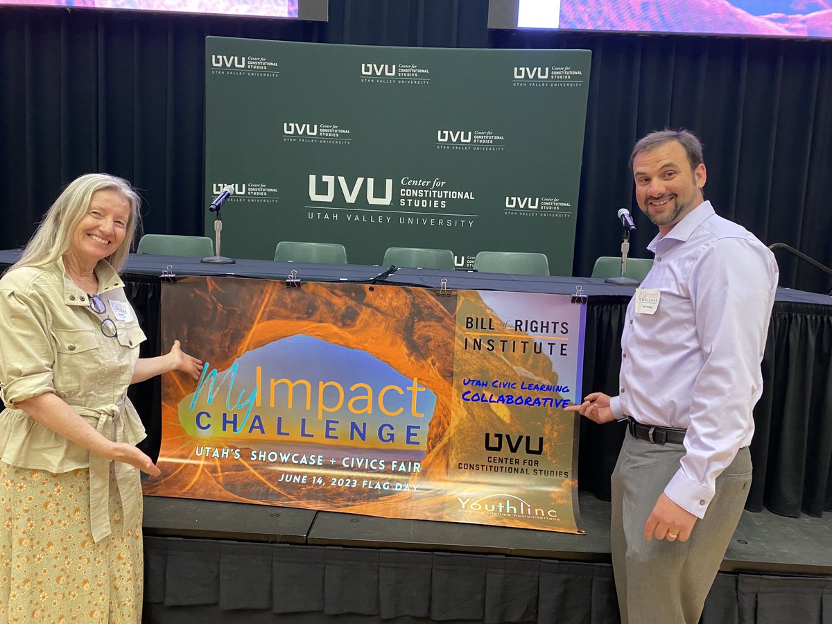 GeorgianaArtJoy's tweet photo. Bookended a great #civics morning at #MyImpactChallenge with @9thEvermore and Stephan. So many good things are happening!#utedchat #UCLC https://t.co/56HsA527E9