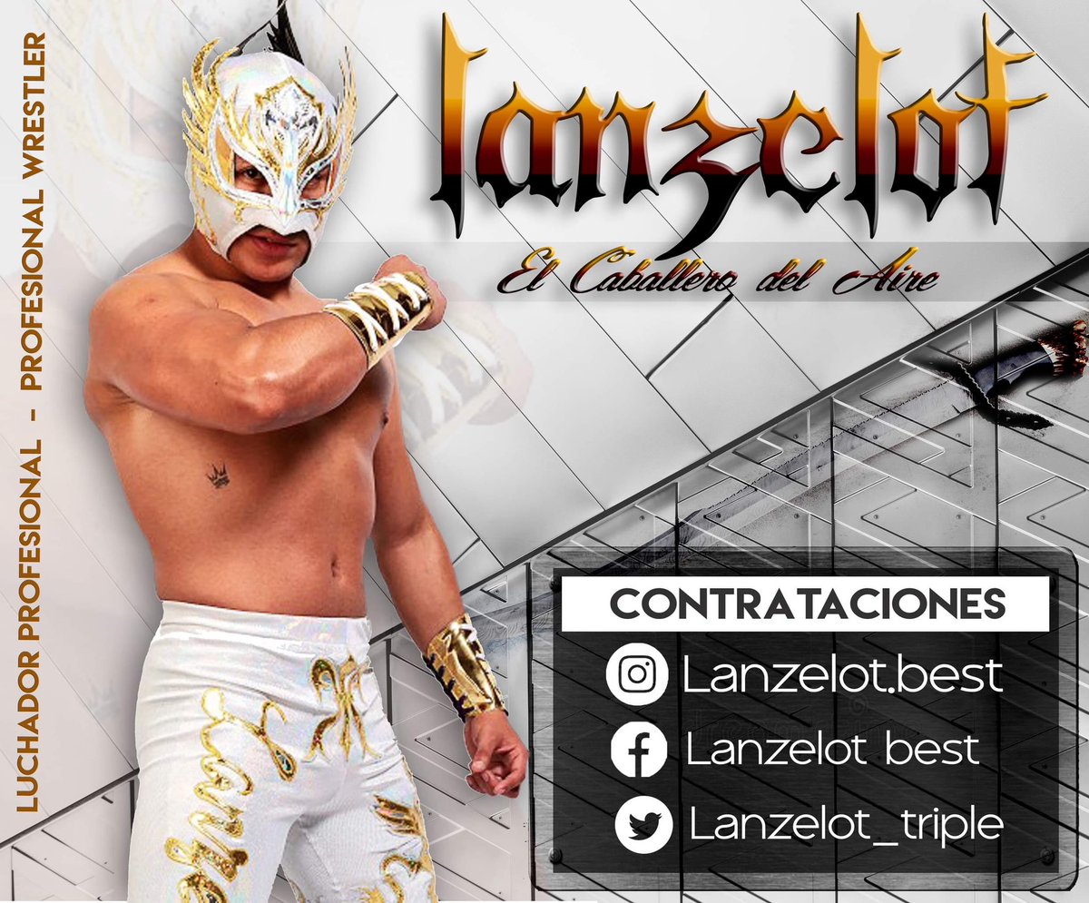 lanzelot_triple's tweet photo. Listo para luchar en mi México 🇲🇽 
Contrataciones ahora! 

#ElCaballerodelAire ⚔️ https://t.co/BBJ3xu8z3J