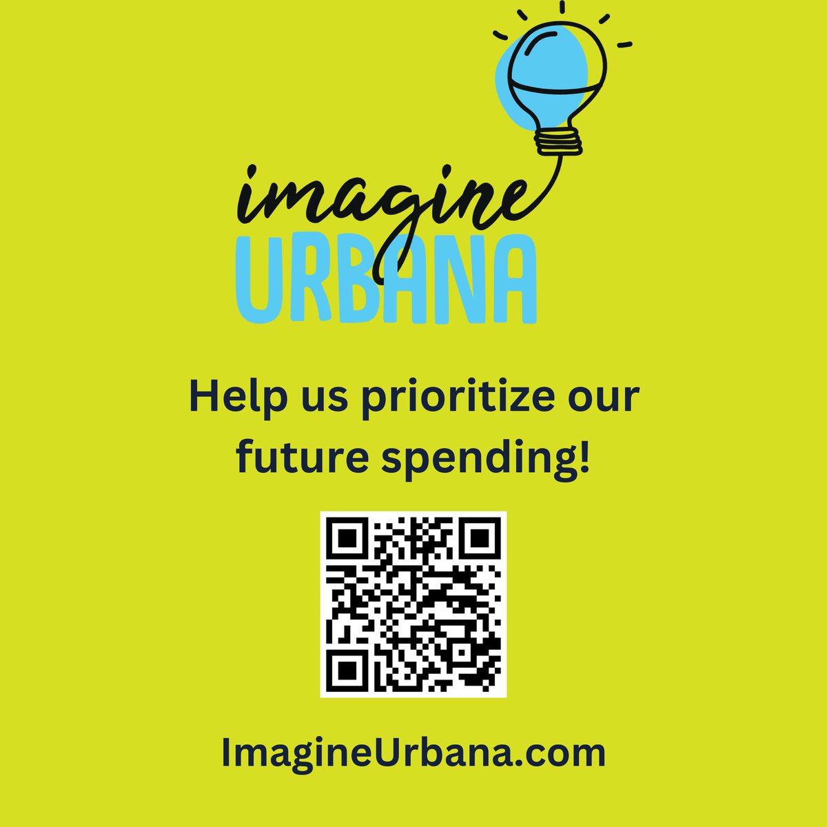 From our friends at the @cityofurbana:

The City of Urbana is hosting in-person interactive “spending activities” meeting on Thursday, June 22, from 6:30-7:30 p.m. at Channing Murray Foundation, 1209 West Oregon Street, with Council Member Maryalice Wu (Ward 1).