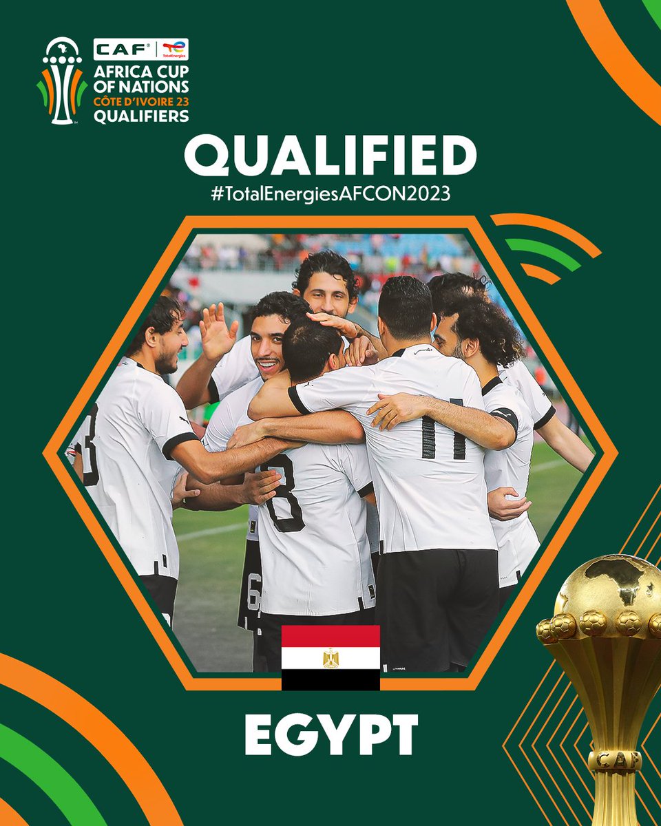 Our most frequent guests Egypt are here again 🇪🇬 

The Pharaos will be participating in #TotalEnergiesAFCON for a record 26th time 🏆 

#TotalEnergiesAFCONQ2023 | @EFA