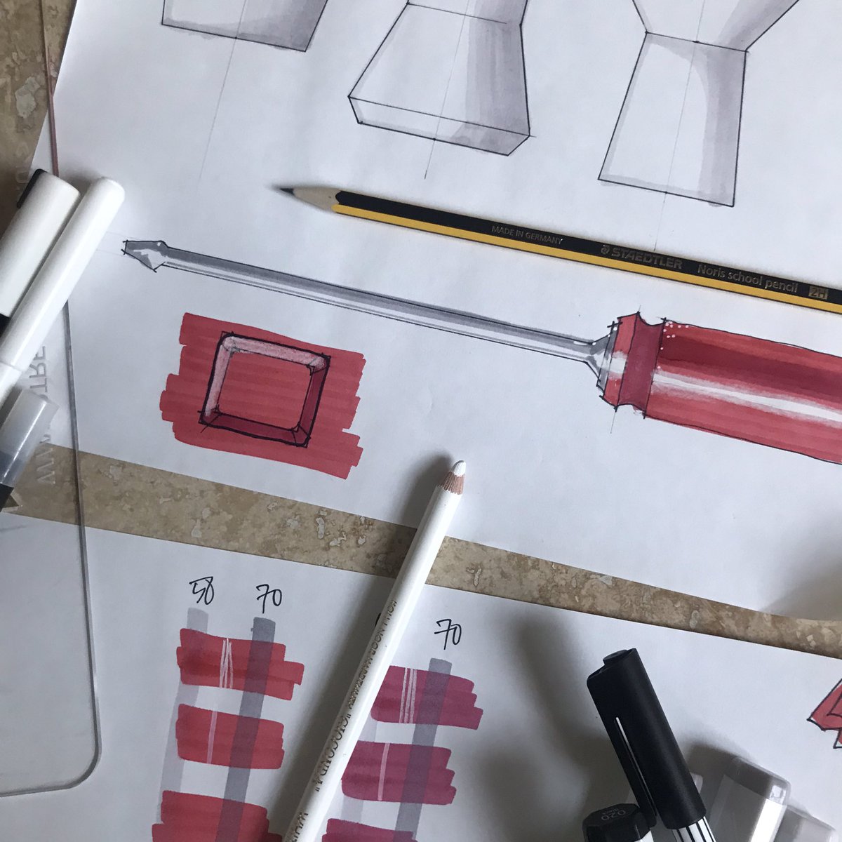 AwTechteach's tweet photo. Another fabulous and fun CLPL course; this time on MARKER RENDERING with John from @educationCPD this evening. Thank you #dtresources #markerrendering #rendering #dtchat I can’t wait to teach my BGE, GC and DM pupils @CultsAcademy @CultsAcadTech I know they will enjoy my this https://t.co/a9KGto6zVN