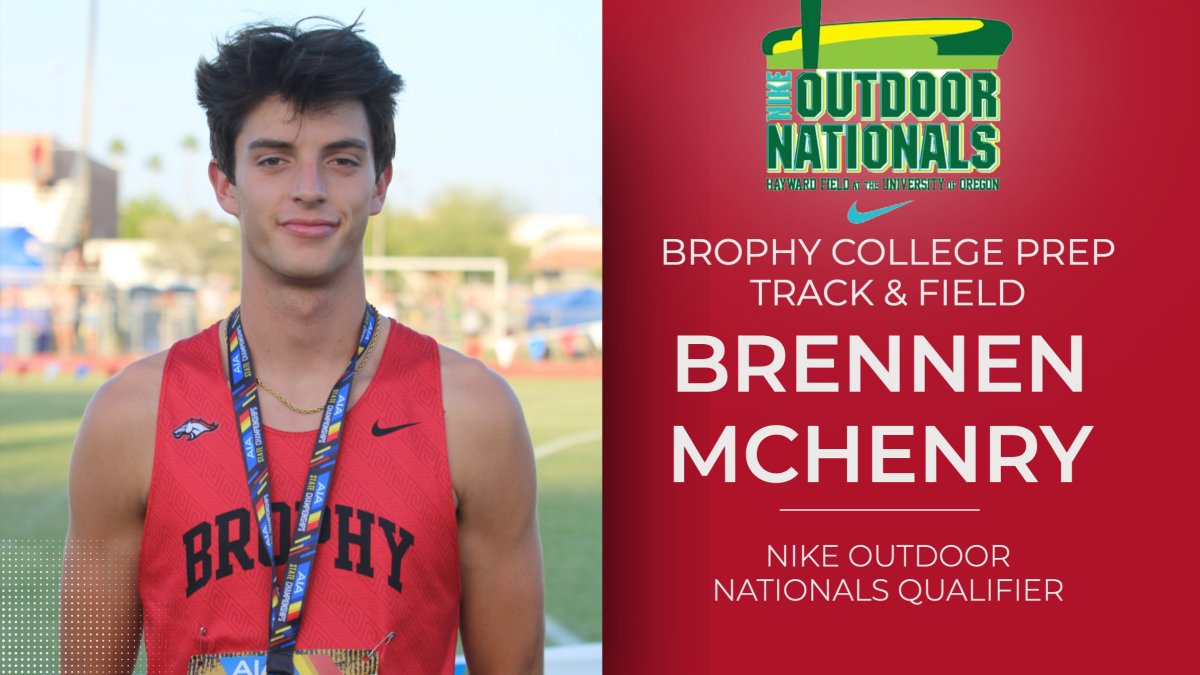 TRACK & FIELD/ Recent graduate Brennan McHenry ‘23 will compete at the Nike Outdoor Nationals at Historic Hayward Field this weekend. He will compete in the Long Jump on Saturday at 3 p.m. and the High Jump on Saturday at 4:30 p.m. Release: brophyprep.org/news-detail?pk…
