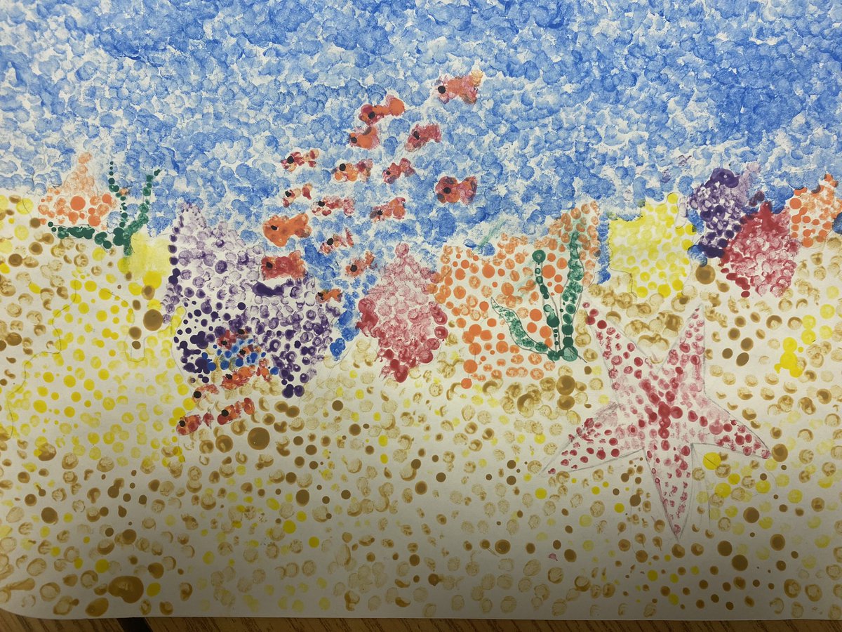k8createavon's tweet photo. Studying Neo-impressionism, Pointillism inspiration of Seurat and Signac.
@AvonPS 
@yourschools 
#theartsmatter https://t.co/PORXLjgvst