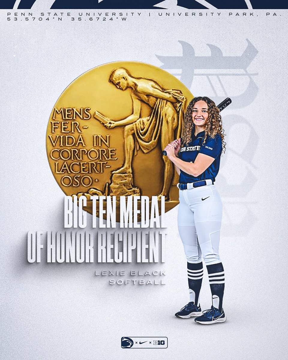 The HIGHEST HONOR bestowed by the Big Ten Conference. Take a bow Lexie Black🙇‍♀️🏅

#WeAre