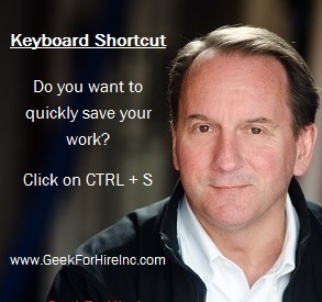 GeekForHireInc's tweet image. Do you want to quickly save your work? Click on CTRL + S ⌨️ #KeyboardShortcuts #TechTips geekforhireinc.com