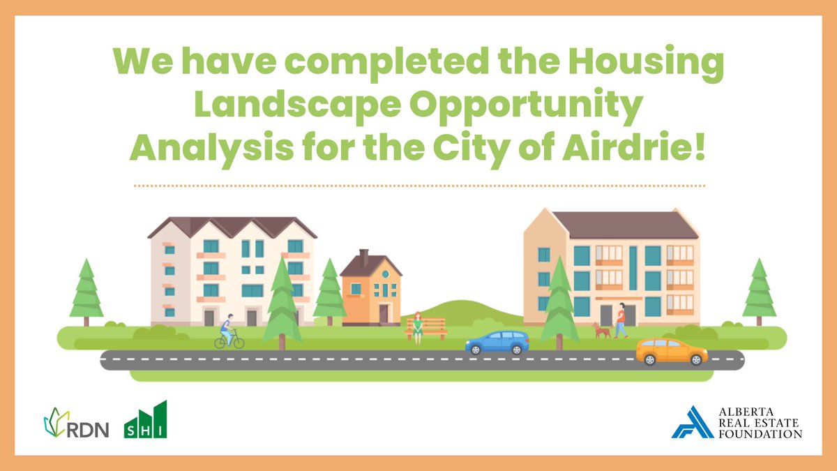 We are excited to announce that we have completed the Housing Landscape Opportunity Analysis for the City of Airdrie as part of the Enabling Housing Choice Project.

To read the full report: ow.ly/HHJe50OObSA 

Thank you to <a href="/arefabca/">Alberta Real Estate Foundation</a>!