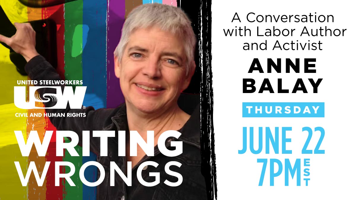 steelworkers's tweet photo. Join us for a virtual Pride Month conversation with author Anne Balay! Anne will discuss her work, “Steel Closets,” highlighting the voices of Gay, Lesbian, and Transgender steelworkers. ❤️🗓️
https://t.co/SKN1gk4zdb
#EverybodysUnion #1U #SteelPride #UnionStrong https://t.co/48a6gDV2ES