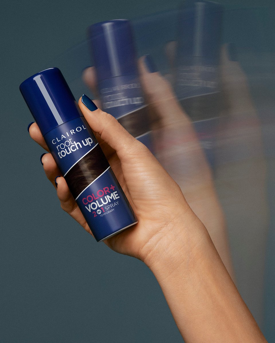 SHAKE ✨SPRAY ✨DRY✨

It’s THAT easy to cover your roots yourself when you use our NEW Root Touch-Up 2-in-1 Refreshing Spray 💙